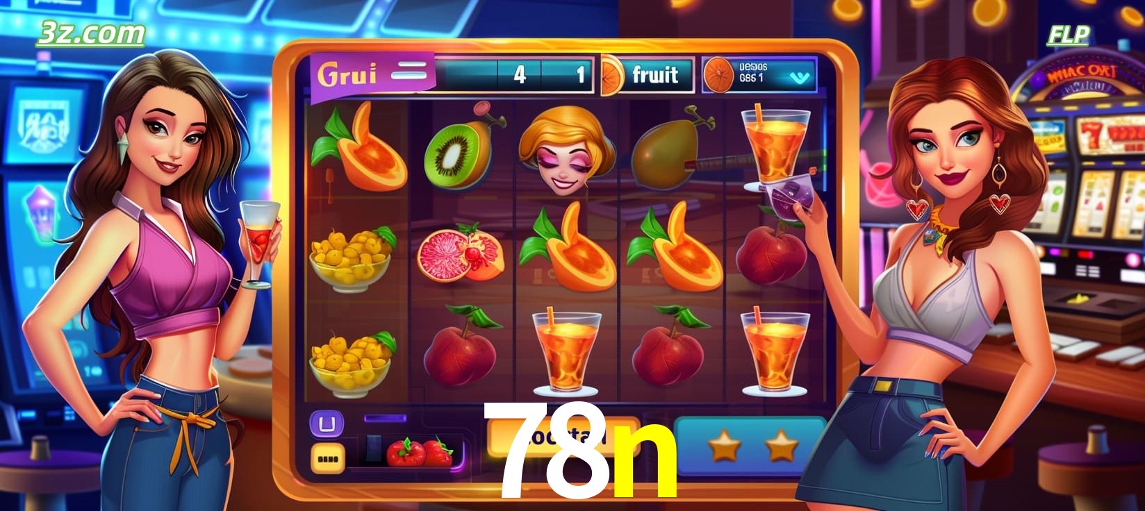 78n cassino online com caça-níqueis de frutas e coquetéis coloridos