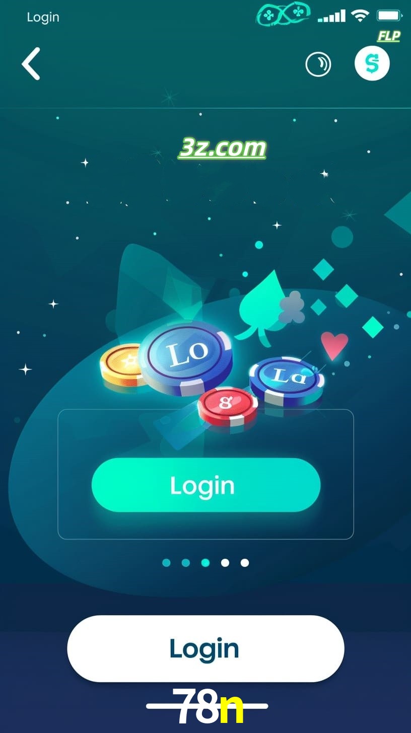 Login no aplicativo de cassino online 78n Brasil com bônus de boas-vindas