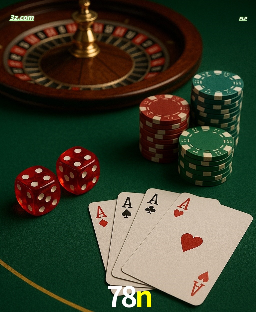 Cassino online 78n com jogos de mesa: roleta, dados, pôquer e fichas